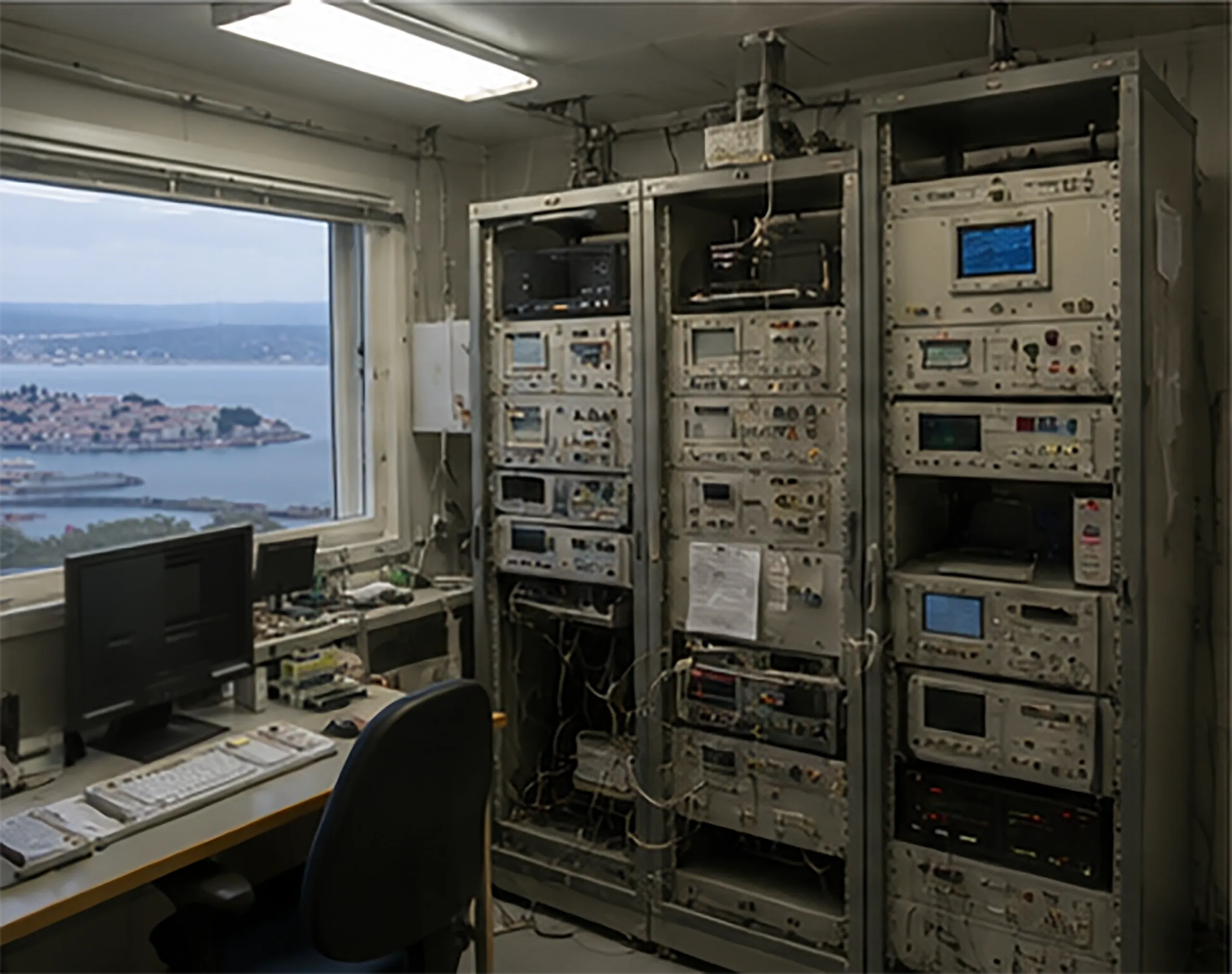 The monitoring station equipment room from Oskari’s early years working in the Lofoten Islands.
