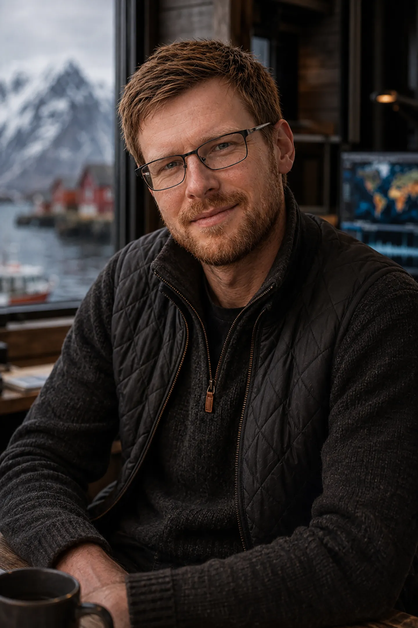 Oskari Lindberg in the Lofoten Islands.