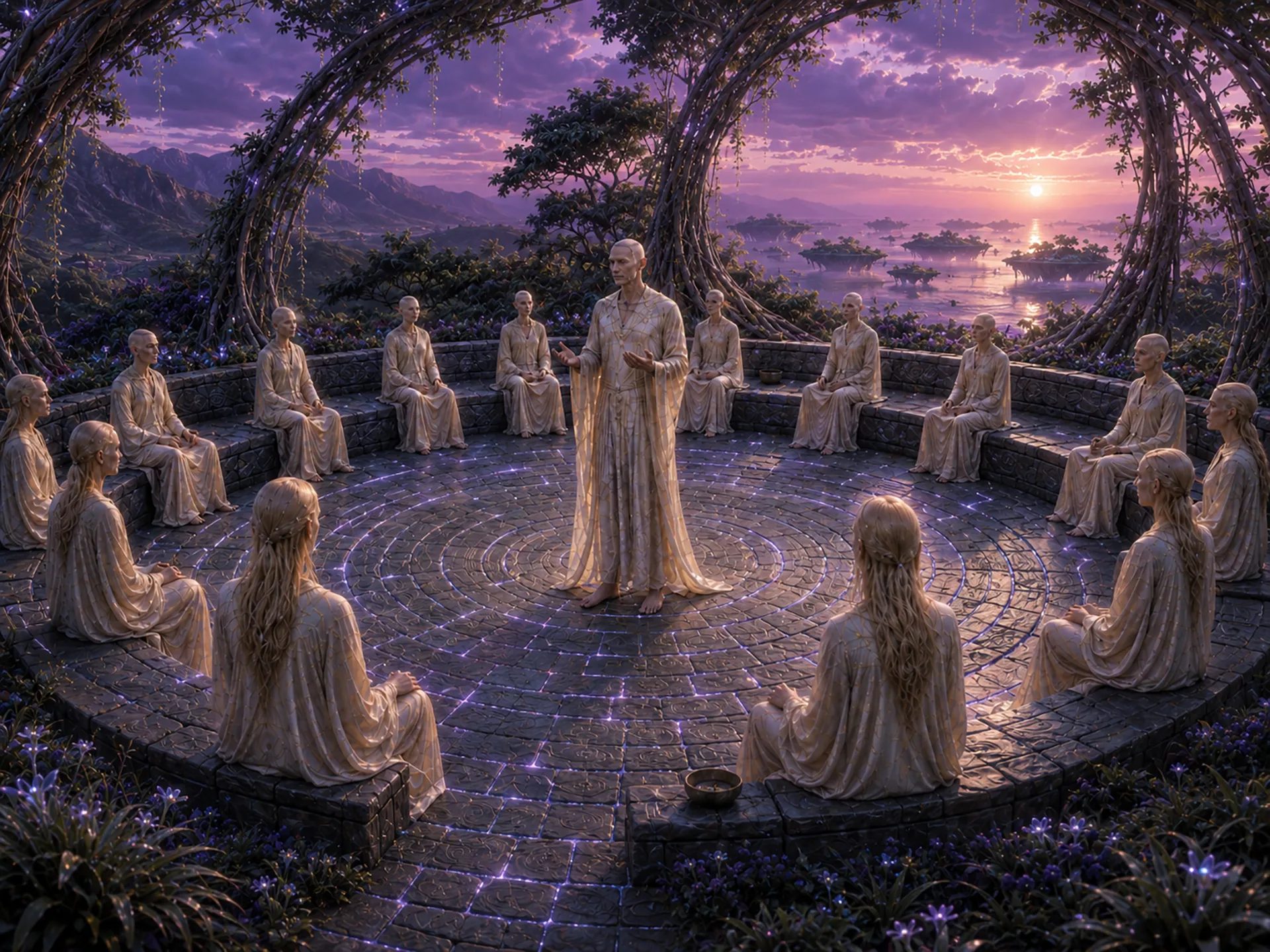 Saeliri at the Council Circle in Vaelen.